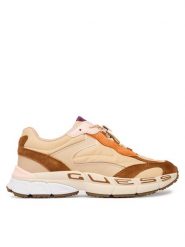 Guess Sneakersy FLTBRZ LEP12 Beżowy. Brązowe obuwie sportowe damskie Guess, z materiału, bez zapięcia. Za 634.99 zł.