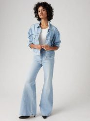 Levi's Dżinsy "Ribcage" - Flared fit - w kolorze błękitnym rozmiar: W29/L34. Niebieskie jeansy damskie Levi's, z podwyższonym stanem. Za 279.95 zł.