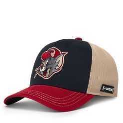 Czapka z daszkiem Capslab. Czarne czapki z daszkiem damskie CapsLab, bez wzorów. Za 169.99 zł.