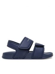 Tommy Hilfiger Sandały T1X2-33913-1172 S Granatowy. Niebieskie sandały chłopięce Tommy Hilfiger, ze skóry, bez zapięcia. Za 129.99 zł.