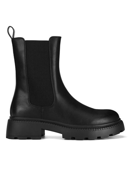 Lasocki Sztyblety CEO-HY60109-1 Czarny. Czarne botki damskie Lasocki, ze skóry, bez obcasa, na płaskiej podeszwie, bez zapięcia. Za 199.99 zł.