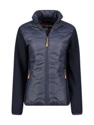 Canadian Peak Kurtka polarowa "Tahitieak" w kolorze granatowym rozmiar: S. Niebieskie kurtki damskie Canadian Peak, s, z aplikacjami, z materiału, bez kaptura. Za 139.87 zł.