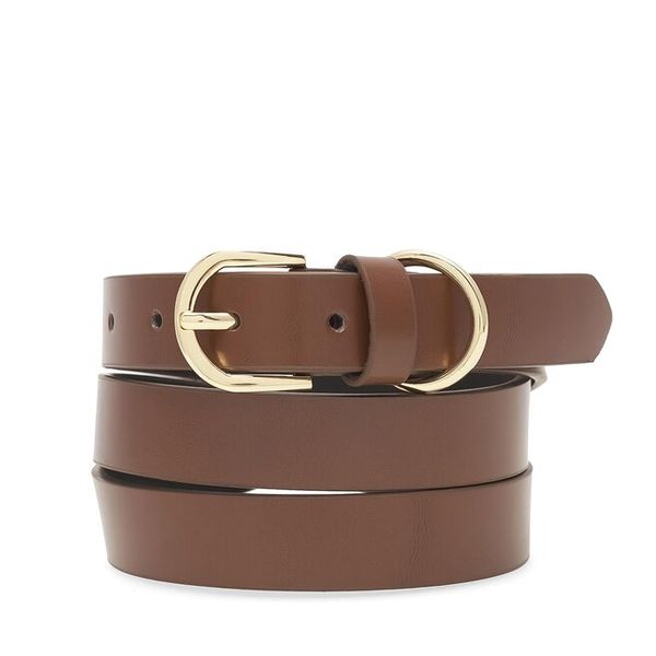 Pasek Damski Lasocki. Brązowe paski damskie Lasocki, bez wzorów. Za 89.99 zł.