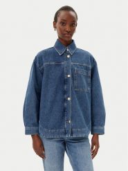 Marella Koszula jeansowa Artista 2515111181 Niebieski Regular Fit. Niebieskie koszule damskie Marella, bez wzorów, z bawełny, bez kołnierzyka, bez ramiączek. Za 429.99 zł.