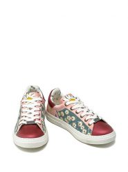 Goby Skórzane sneakersy w kolorze bordowym ze wzorem rozmiar: 39. Czerwone obuwie sportowe damskie Goby, bez zapięcia. Za 276.71 zł.