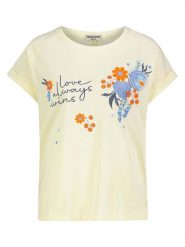 Eight2Nine Koszulka w kolorze jasnożółtym rozmiar: S. Żółte koszulki damskie Eight2Nine, s, bez wzorów, z bawełny, bez kołnierzyka, bez ramiączek. Za 52.55 zł.