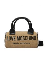 LOVE MOSCHINO Torebka JC4231PP0OKB190A Beżowy. Brązowe torebki klasyczne damskie Love Moschino, z materiału, bez dodatków. Za 789.99 zł.