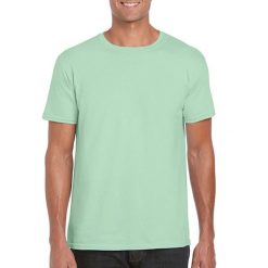 Koszulka Softstyle Dla Dorosłych Unisex. Zielone bluzki damskie GILDAN, xl, bez wzorów, sportowe, bez kołnierzyka, bez ramiączek. Za 29.99 zł.
