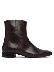 Vagabond Shoemakers Botki Mona 5955-001-35 Brązowy ciemny. Brązowe botki damskie Vagabond Shoemakers, bez obcasa, na płaskiej podeszwie, bez zapięcia. Za 649.99 zł.