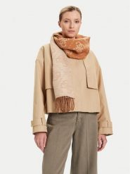 Guess Szalik AM9561POL03 Beżowy. Brązowe szaliki damskie Guess, z aplikacjami, z materiału. Za 239.99 zł.