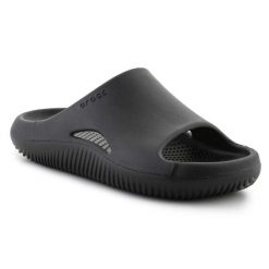 Klapki Crocs Mellow Recovery Slide U 208392-001 czarne czarne. Czarne klapki damskie bez wzorów, bez obcasa, bez zapięcia. Za 345.55 zł.