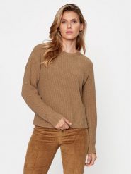 TWINSET Sweter 232TT3330 Brązowy Regular Fit. Brązowe swetry klasyczne damskie Twinset, xxl, z wiskozy, bez kołnierzyka. Za 729.99 zł.