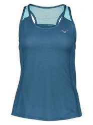 Mizuno Top funkcyjny "DryAeroFlow" w kolorze niebieskim rozmiar: S. Niebieskie koszulki sportowe damskie Mizuno, s, bez wzorów, bez ramiączek. Za 66.00 zł.