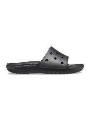 Crocs Klapki "Classic" w kolorze czarnym rozmiar: 46/47. Czarne klapki damskie Crocs, bez wzorów, z otwartym noskiem, bez obcasa, bez zapięcia. Za 85.95 zł.