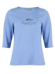 Roadsign Koszulka w kolorze błękitnym rozmiar: M. Niebieskie koszulki damskie Roadsign, m, bez wzorów, z bawełny, bez kołnierzyka, bez ramiączek. Za 30.99 zł.