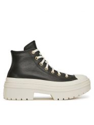 Converse Trampki Chuck Taylor All Star Lugged Heel Platform Gold A11500C Czarny. Czarne trampki damskie Converse, bez wzorów, ze skóry, bez zapięcia. Za 299.99 zł.
