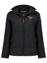 Geographical Norway Kurtka softshellowa "Tacer" w kolorze czarnym rozmiar: XXL. Czarne kurtki sportowe damskie Geographical Norway, xxl, bez wzorów, bez kaptura. Za 144.92 zł.