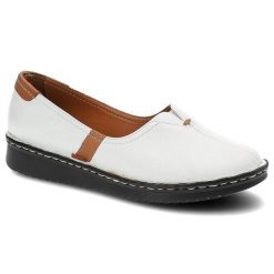 Białe Półbuty Artiker Skórzane Buty Damskie. Białe półbuty damskie Artiker, na wiosnę, bez wzorów, ze skóry, bez obcasa, bez zapięcia. Za 239.00 zł.