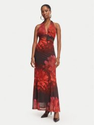 Bardot Sukienka letnia Elera 60489DB1 Czerwony Regular Fit. Czerwone sukienki damskie Bardot, bez wzorów, z syntetyku, bez ramiączek. Za 639.99 zł.