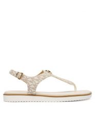 MICHAEL Michael Kors Sandały Val Thong 40R6VAFS1B Biały. Białe sandały damskie MICHAEL Michael Kors, bez wzorów, ze skóry, bez obcasa, na płaskiej podeszwie, bez zapięcia. Za 479.99 zł.