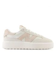 New Balance Skórzane sneakersy "CT302CTA" w kolorze kremowo-jasnoróżowym rozmiar: 42. Brązowe obuwie sportowe damskie New Balance, z materiału, bez zapięcia. Za 329.42 zł.