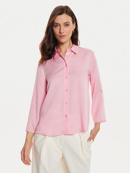 Tatuum Koszula Isla T2416.083B Różowy Regular Fit. Czerwone koszule damskie TATUUM, bez wzorów, z lyocellu, bez kołnierzyka, bez ramiączek. Za 139.99 zł.