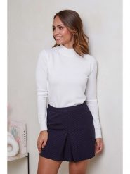 Soft Cashmere Sweter w kolorze białym rozmiar: 34/36. Białe swetry klasyczne damskie Soft Cashmere, z kaszmiru, bez kołnierzyka. Za 103.72 zł.