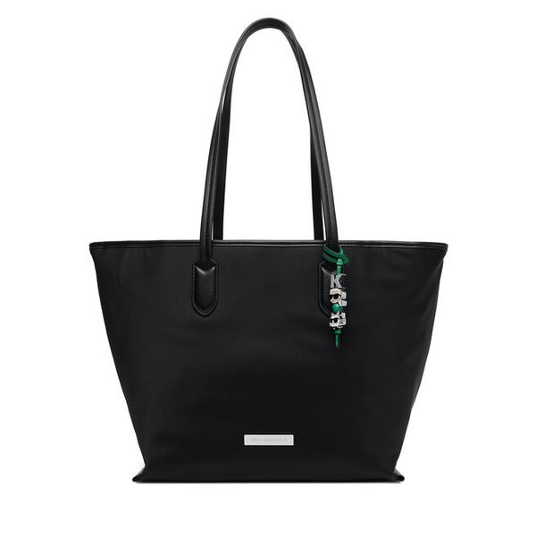 Torebka KARL LAGERFELD. Czarne shopper bag KARL LAGERFELD, bez wzorów, bez dodatków. Za 999.99 zł.