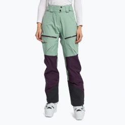 Spodnie skiturowe damskie Jack Wolfskin Alpspitze 3L. Zielone spodnie sportowe damskie Jack Wolfskin, na zimę, l, bez wzorów, narciarskie. Za 949.99 zł.