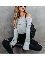 Milan Kiss Sweter w kolorze szarym rozmiar: M. Szare swetry klasyczne damskie Milan Kiss, m, bez kołnierzyka. Za 113.99 zł.