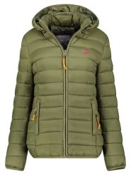 Geographical Norway Kurtka pikowana "Atikolor" w kolorze oliwkowym rozmiar: M. Zielone kurtki damskie Geographical Norway, m, bez wzorów, bez kaptura. Za 157.73 zł.