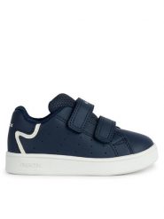 Geox Sneakersy B Eclyper Boy B365LA 000BC C4002 Granatowy. Niebieskie buty sportowe chłopięce Geox, ze skóry, bez zapięcia. Za 119.99 zł.