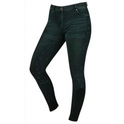 Damskie jeansy do jazdy konnej z silikonowym nadrukiem i pełną przyczepnością Du. Czarne jeansy damskie DUBLIN. Za 433.00 zł.
