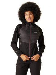 Regatta Kurtka hybrydowa "Steren" w kolorze czarnym rozmiar: 46. Czarne kurtki sportowe damskie Regatta, bez wzorów, bez kaptura. Za 204.96 zł.