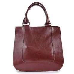 Torebka skórzana kuferek DAN-A T228 koniakowa. Kuferki damskie DAN-A, ze skóry, bez dodatków. Za 299.99 zł.