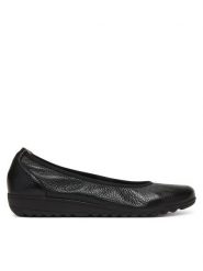 Caprice Baleriny 9-22161-44 Czarny. Czarne balerinki damskie Caprice, bez wzorów, ze skóry. Za 265.99 zł.