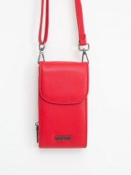 Mini torebka etui na telefon czerwona jj574123 603. Czerwone torebki klasyczne damskie Big Star, bez dodatków. W wyprzedaży za 99.99 zł.