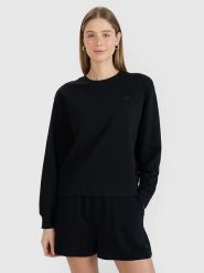 4F Bluza w kolorze czarnym rozmiar: XS. Czarne bluzy damskie 4F, xs, bez wzorów, bez kaptura. Za 52.67 zł.