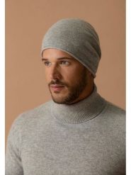 Perfect Cashmere Kaszmirowa czapka "June" w kolorze jasnoszarym rozmiar: onesize. Szare czapki damskie Perfect Cashmere, bez wzorów, z kaszmiru. Za 143.99 zł.