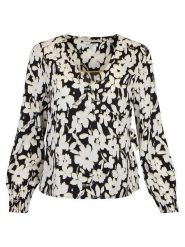 Scotch & Soda Bluzka w kolorze czarno-białym rozmiar: S. Białe bluzki damskie Scotch & Soda, s, bez wzorów, bez kołnierzyka, bez ramiączek. Za 65.23 zł.