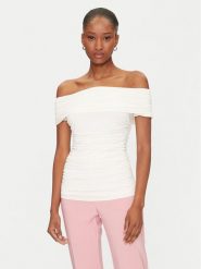 Marciano Guess Bluzka 5GGP04 6259A Écru Regular Fit. Bluzki damskie Marciano Guess, m, z aplikacjami, z syntetyku, bez kołnierzyka, bez ramiączek. Za 239.99 zł.