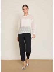 BGN Bluzka w kolorze białym rozmiar: 36. Białe bluzki damskie BGN, bez wzorów, bez kołnierzyka, bez ramiączek. Za 108.99 zł.