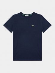 Lacoste T-Shirt TJ1122 Granatowy Regular Fit. Niebieskie t-shirty i koszulki chłopięce Lacoste, bez wzorów, z bawełny, bez kołnierzyka, bez ramiączek. Za 99.99 zł.