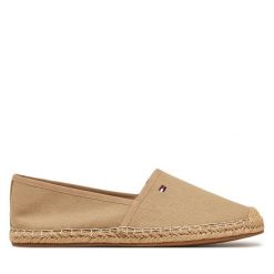 Espadryle Tommy Hilfiger. Brązowe espadryle damskie Tommy Hilfiger, bez wzorów, bez obcasa. Za 169.99 zł.