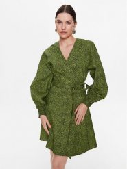 Gestuz Sukienka codzienna Calliope 10906954 Zielony Regular Fit. Zielone sukienki damskie Gestuz, bez wzorów, z bawełny, bez ramiączek. Za 469.99 zł.