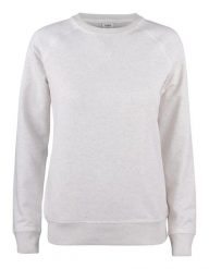 Clique Premium OC Roundneck Women – damska bluza z okrągłym dekoltem z bio. Szare bluzy damskie CLIQUE, l, bez wzorów, z bawełny, bez kaptura. Za 233.14 zł.
