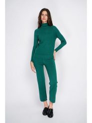 William de Faye 2-częściowy zestaw w kolorze ciemnozielonym rozmiar: 38. Zielone golfy damskie William de Faye, bez wzorów, z kaszmiru, bez ramiączek. Za 217.99 zł.