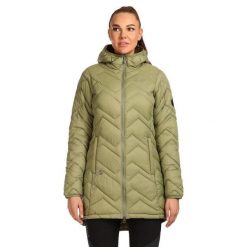 Damski płaszcz ocieplany Kilpi LEILA-W. Zielone płaszcze damskie Kilpi, xs, bez wzorów, z nylonu, bez kaptura. Za 422.05 zł.