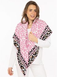 Zwillingsherz Chusta trójkątna w kolorze jasnoróżowym - 200 x 130 cm rozmiar: onesize. Różowe chusty damskie Zwillingsherz, bez wzorów, z bawełny. Za 126.99 zł.