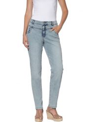 Heine Dżinsy - Tapered fit - w kolorze błękitnym rozmiar: 50. Niebieskie jeansy damskie Heine. Za 100.99 zł.